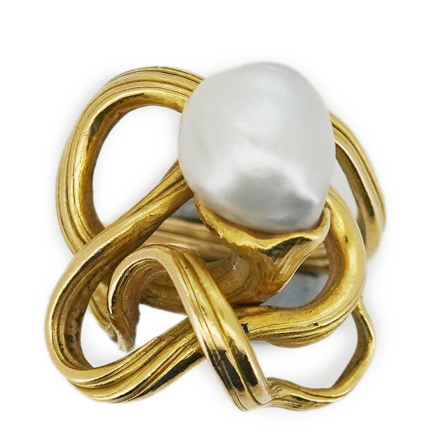 A pearl ring